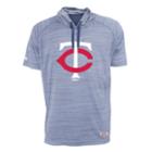 Men's Stitches Minnesota Twins Hooded Tee, Size: Large, Blue (navy)