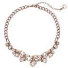 Simply Vera Vera Wang Brown Stone Cluster Statement Necklace, Women's
