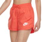 Women's Nike Sportswear Woven Shorts, Size: Medium, Med Orange