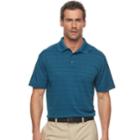 Men's Haggar&reg; Cool 18&reg; Regular-fit Windowpane Performance Polo, Size: Large, Brt Blue
