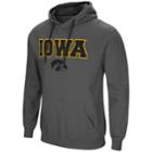 Men's Iowa Hawkeyes Pullover Fleece Hoodie, Size: Large, Dark Grey