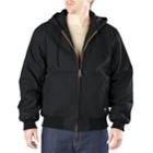 Dickies Sanded Duck Hooded Jacket - Men, Size: Large, Black