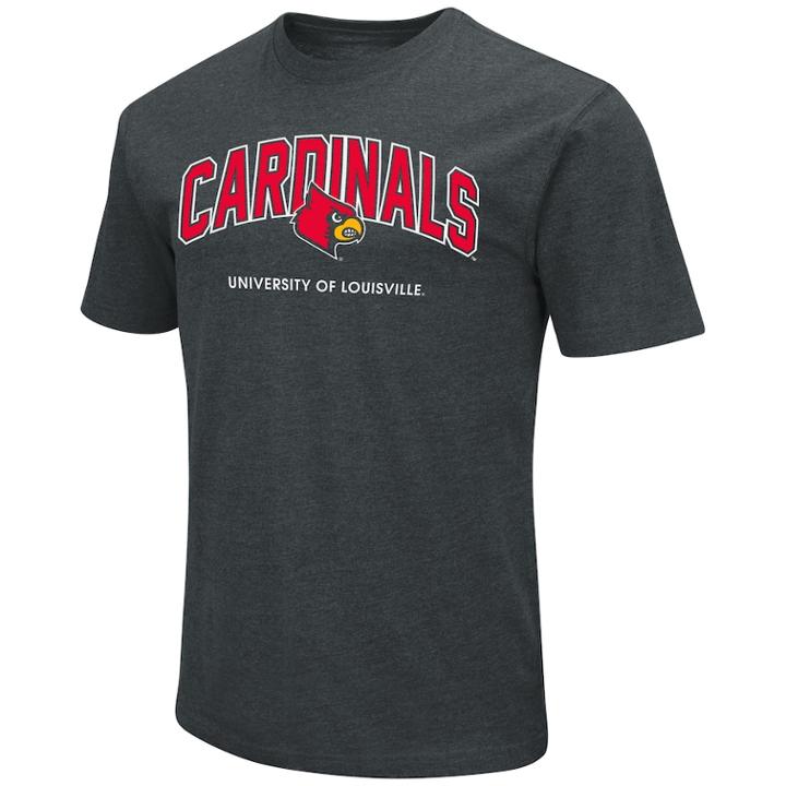 Men's Louisville Cardinals Wordmark Tee, Size: Large, Dark Red