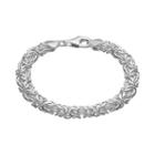 Sterling Silver Interlocking Circle Link Bracelet, Women's, Size: 7.5