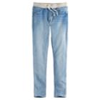 Girls 7-16 So&reg; Ribbed Waist Jeggings, Size: 14, Light Blue