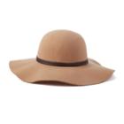 Scala Braided Trim Ultrafelt Floppy Hat, Women's, Brown Oth