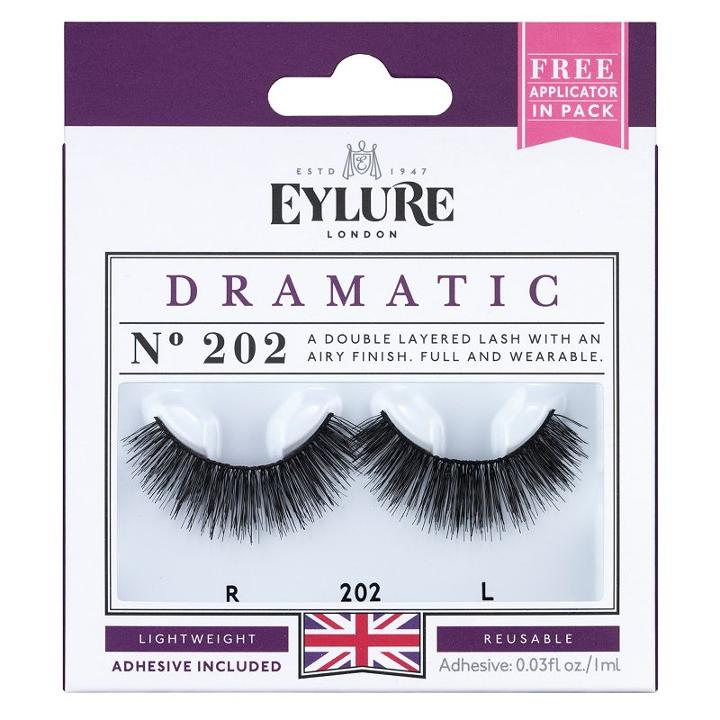 Eylure Naturalites 202 Double Lashes False Eyelashes, Black