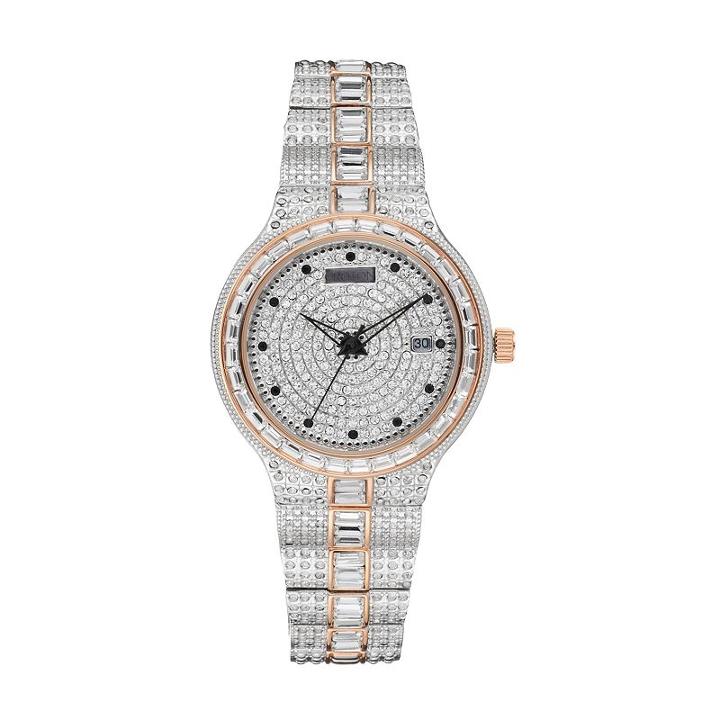 Croton Men's Balliamo Austrian Crystal Two Tone Watch, Multicolor