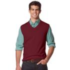 Men's Chaps Classic-fit Solid Sweater Vest, Size: Medium, Drk Purple