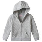 Girls 4-10 Jumping Beans&reg; Lightweight Dot Zip Hoodie, Girl's, Size: 5, Light Grey
