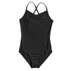 Girls 4-14 Jacques Moret Pink Dance Leotard, Size: Medium, Black