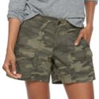 Women's Sonoma Goods For Life&trade; Cargo Shorts, Size: 8, Dark Green