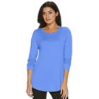 Women's Apt. 9&reg; Essential Crewneck Tee, Size: Small, Blue (navy)