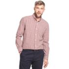 Men's Arrow Hamilton Classic-fit Poplin Button-down Shirt, Size: Large, Dark Red