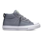 Boys' Converse Chuck Taylor All Star Street Slip Mid Sneakers, Size: 12, Med Grey