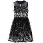 Girls 7-16 & Plus Size Speechless Sequin Illusion Dress, Size: 16, Silver