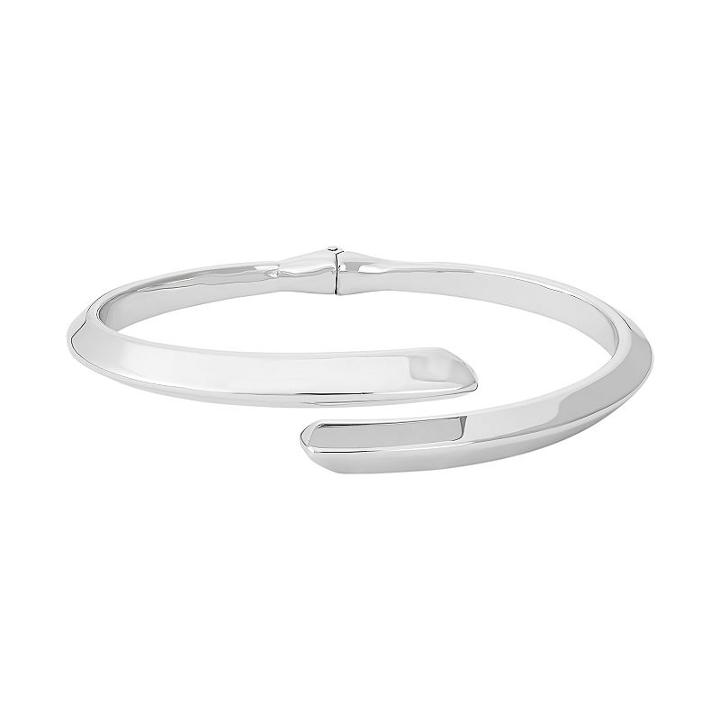 Sterling Silver Bypass Cuff Bracelet, Women's, Size: 7.25