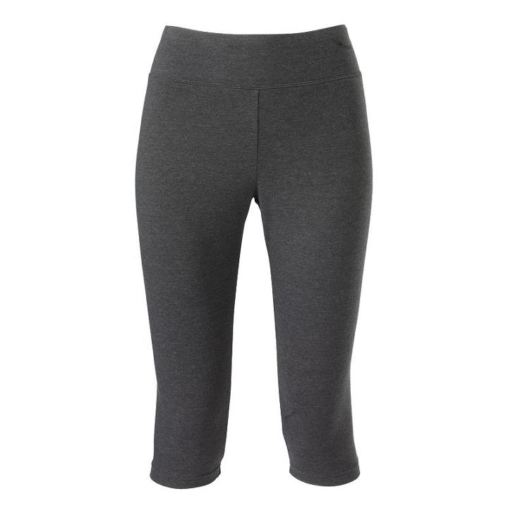 Jockey Sport Judo Capri Leggings, Women's, Size: Small, Grey
