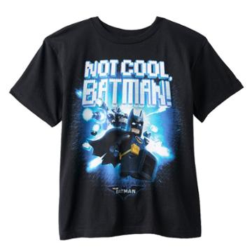 Boys 8-20 The Lego Batman Movie Not Cool Tee, Boy's, Size: Small, Black