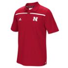 Men's Adidas Nebraska Cornhuskers Sideline Coaches Polo, Size: Small, Red