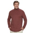 Big & Tall Croft & Barrow&reg; Classic-fit Easy-care Turtleneck, Men's, Size: L Tall, Dark Red
