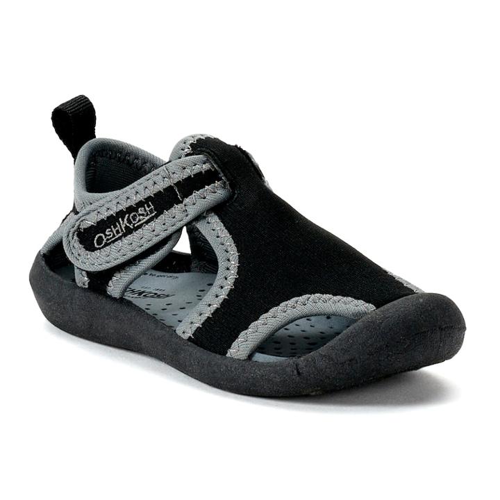 Oshkosh B'gosh&reg; Aquatic 3 Toddler Boys' Water Shoes, Size: 12, Black