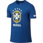 Men's Nike Brasil Crest Tee, Size: Large, Blue Other