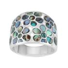 Sterling Silver Abalone Flower Ring, Women's, Size: 7, Multicolor