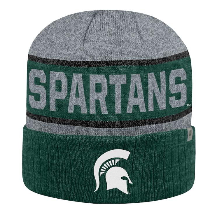 Adult Top Of The World Michigan State Spartans Below Zero Ii Beanie, Adult Unisex, Dark Green