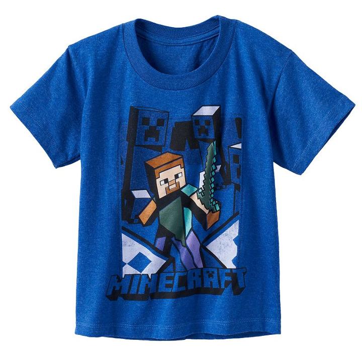 Boys 4-7 Minecraft Graphic Tee, Size: 5-6, Turquoise/blue (turq/aqua)