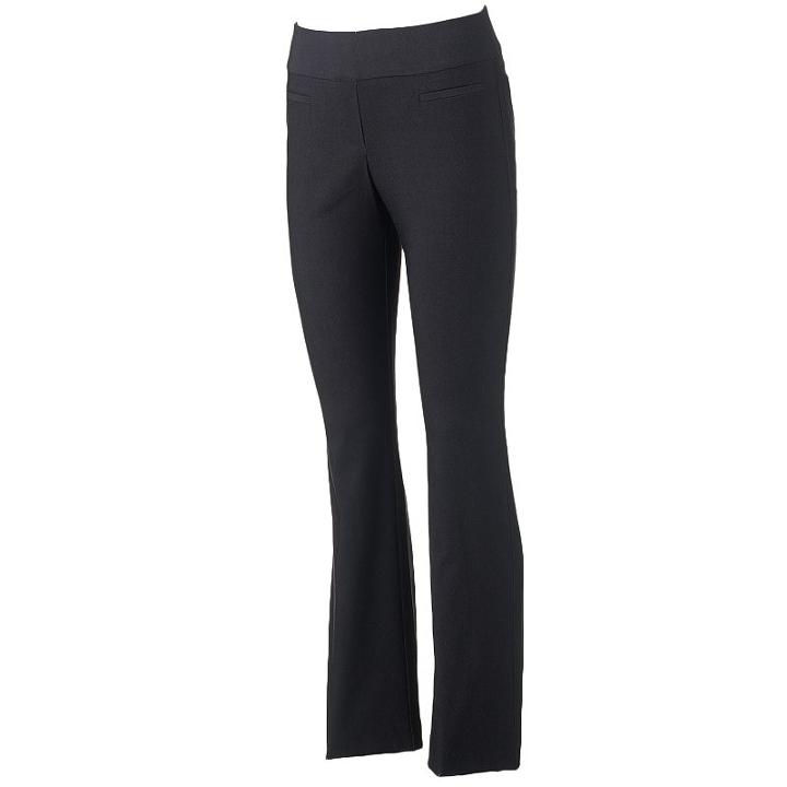 Women's Apt. 9&reg; Modern Fit Bootcut Dress Pants, Size: 8, Med Grey