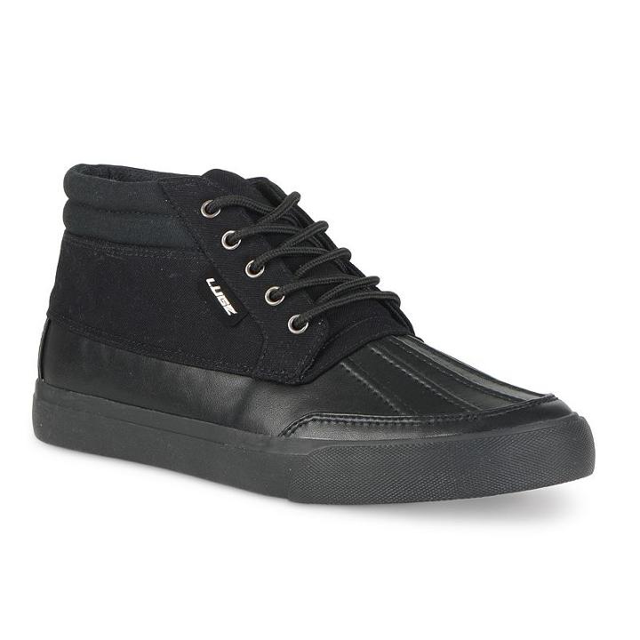 Lugz Boomer Men's Rubber Duck-toe Sneakers, Size: 9.5, Black