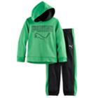 Toddler Boy Puma 2-pc. Pullover Hoodie & Pants Set, Size: 3t, Green