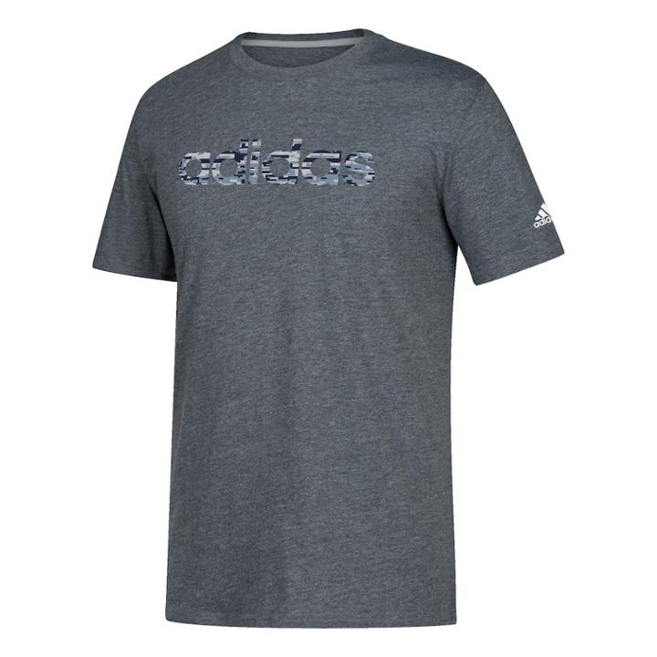 Mens Adidas Logo Tee, Size: Medium, Med Grey