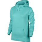 Women's Nike Therma Training Pullover Hoodie, Size: Xs, Turquoise/blue (turq/aqua)