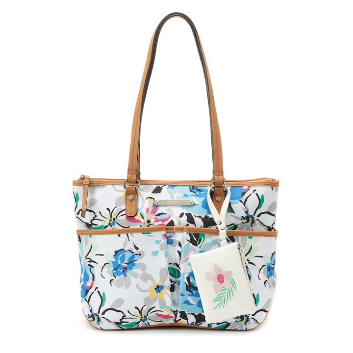 Rosetti Mina Floral Tote & Coin Purse, Women's, White