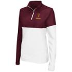 Women's Campus Heritage Arizona State Sun Devils Pinwheel Quarter-zip Pullover, Size: Medium, Med Red