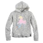 Girls 7-16 & Plus Size So&reg; Split Hem Graphic Hoodie, Size: 12 1/2, Silver