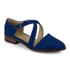Journee Collection Elina Women's D'orsay Shoes, Girl's, Size: 7, Blue