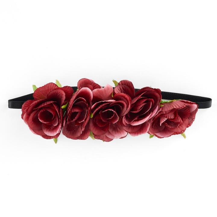 Mudd&reg; Rose Elastic Headband, Red