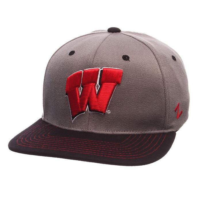 Adult Wisconsin Badgers Nebulous Stretch-fit Cap, Size: Small, Multicolor