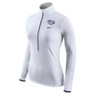 Women's Nike Lsu Tigers Pro Hyperwarm Pullover, Size: Medium, White