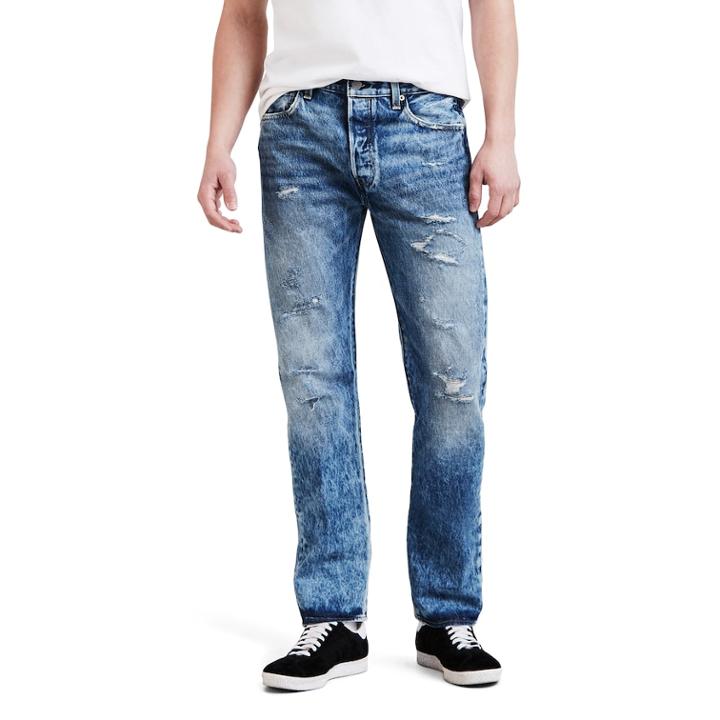 Men's Levi's&reg; 501&trade; Original Fit Jeans, Size: 42x32, Dark Blue