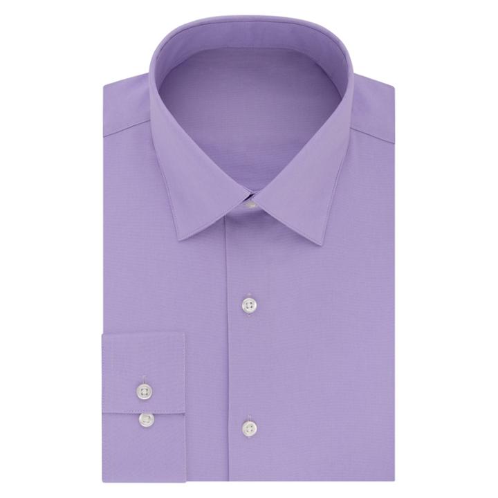 Men's Van Heusen Regular-fit Always Tucked Stretch Dress Shirt, Size: 18-34/35, Purple Oth