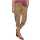 Petite Sonoma Goods For Life&trade; Cargo Utility Capris, Women's, Size: 12 Petite, Med Brown