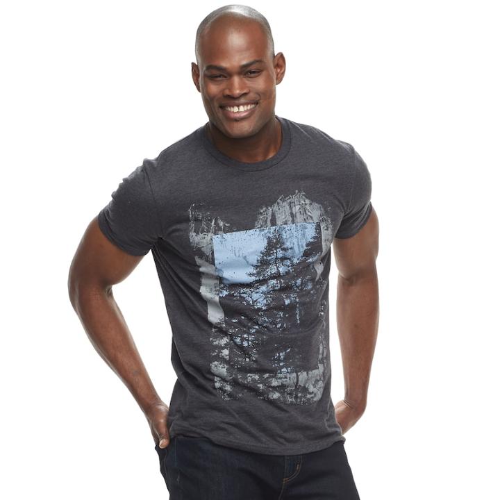 Men's Apt. 9&reg; Crew Birch Tee, Size: Medium, Black