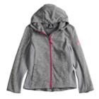 Girls 7-16 Reebok Polar Fleece Midweight Jacket, Size: 14-16, Grey