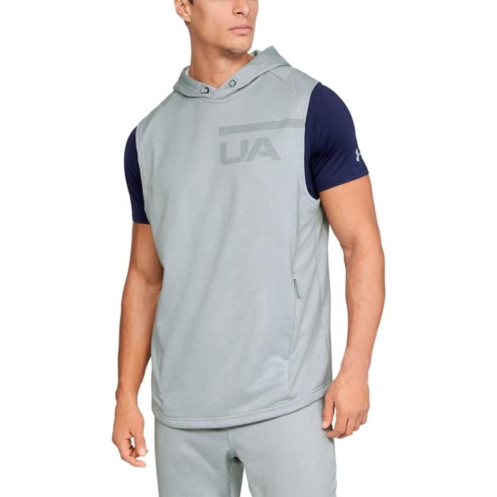 Men's Under Armour Terry Sleeveless Hoodie, Size: Xl, White
