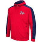 Men's Fresno State Bulldogs Setter Full-zip Hoodie, Size: Medium, Dark Red