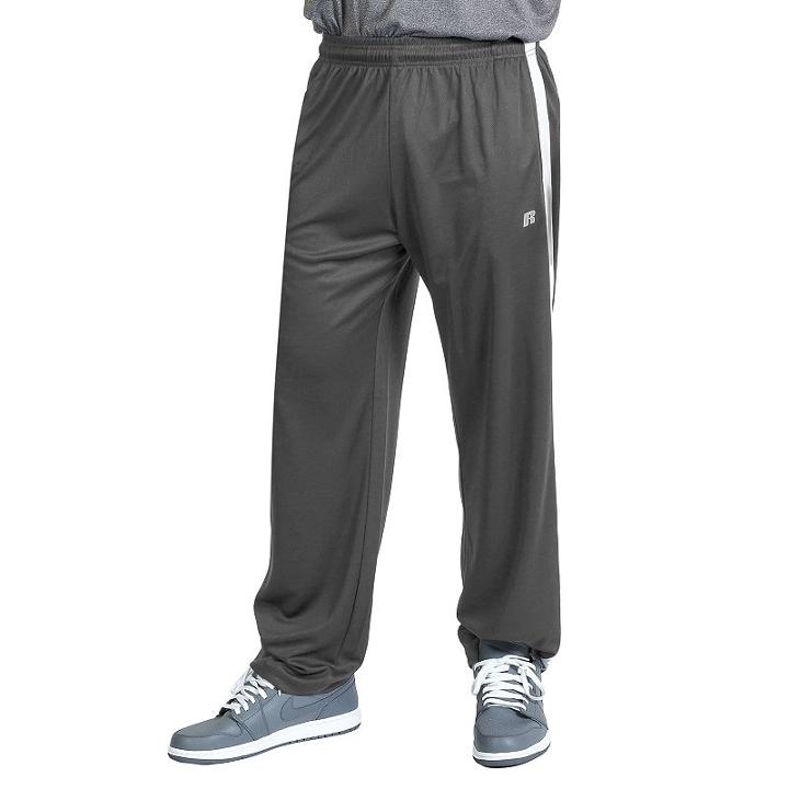 Big & Tall Russell Athletic Dri-power Side-striped Athletic Pants, Men's, Size: L Tall, Dark Grey